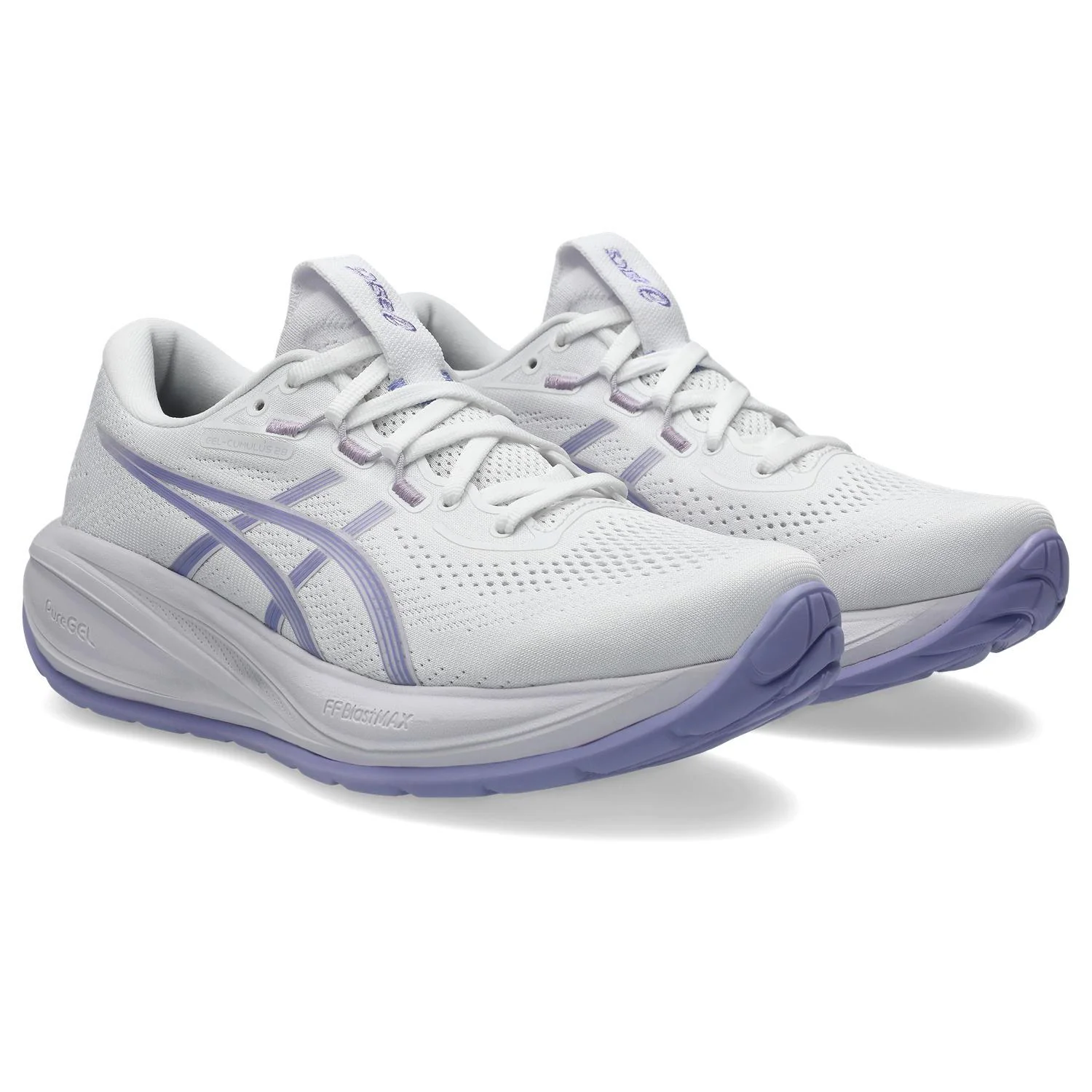 Asics Gel-Cumulus 28 Women's Running Shoes - White/Bluebell - Image 2
