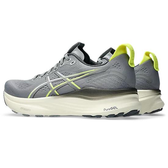 Asics Gel-Kayano 32 Men's Running Shoes - Gravel/Citron - Image 4