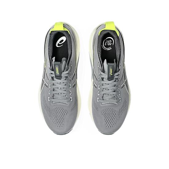 Asics Gel-Kayano 32 Men's Running Shoes - Gravel/Citron - Image 6
