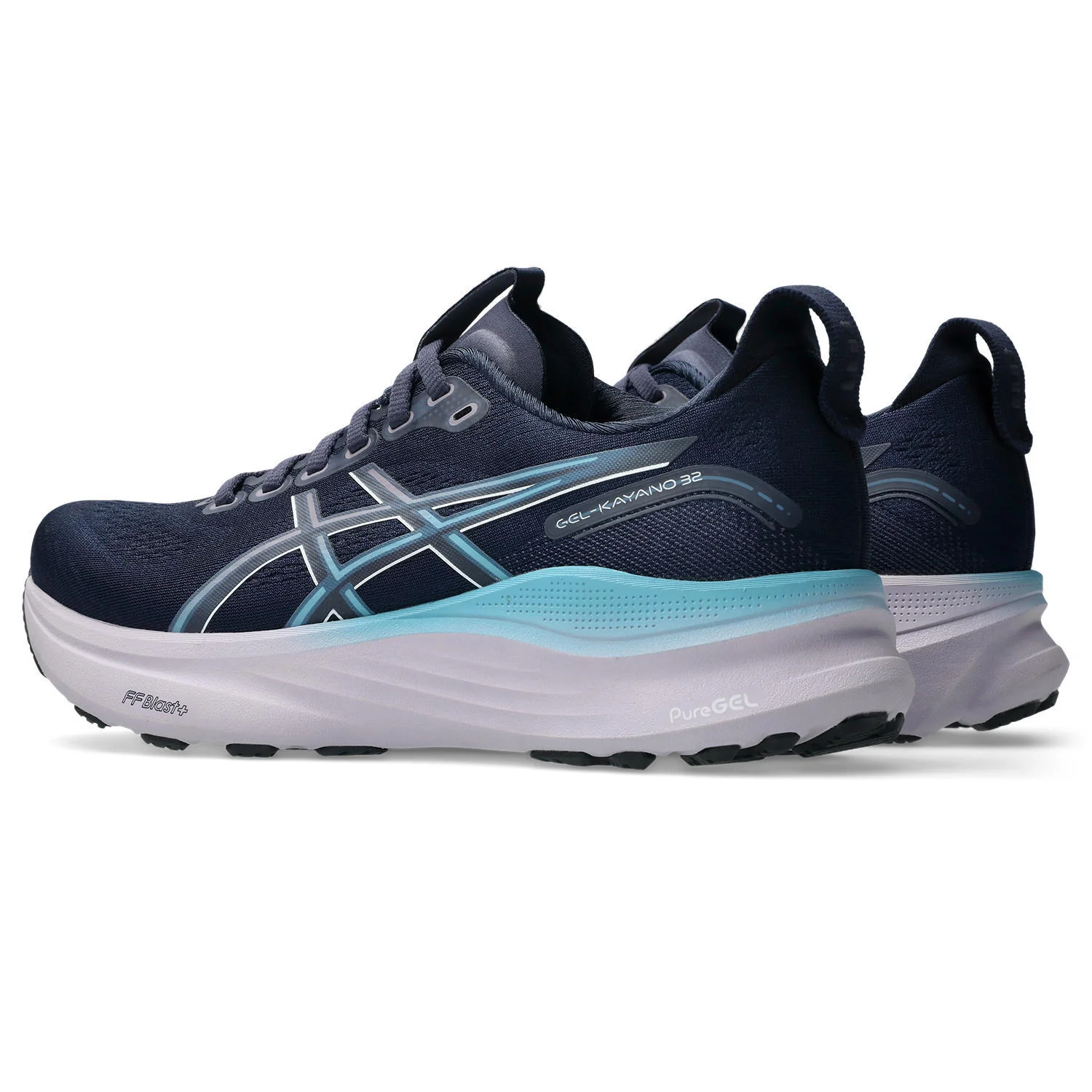 Asics Gel-Kayano 32 Women's Running Shoes - Midnight/Stillwater - Image 4