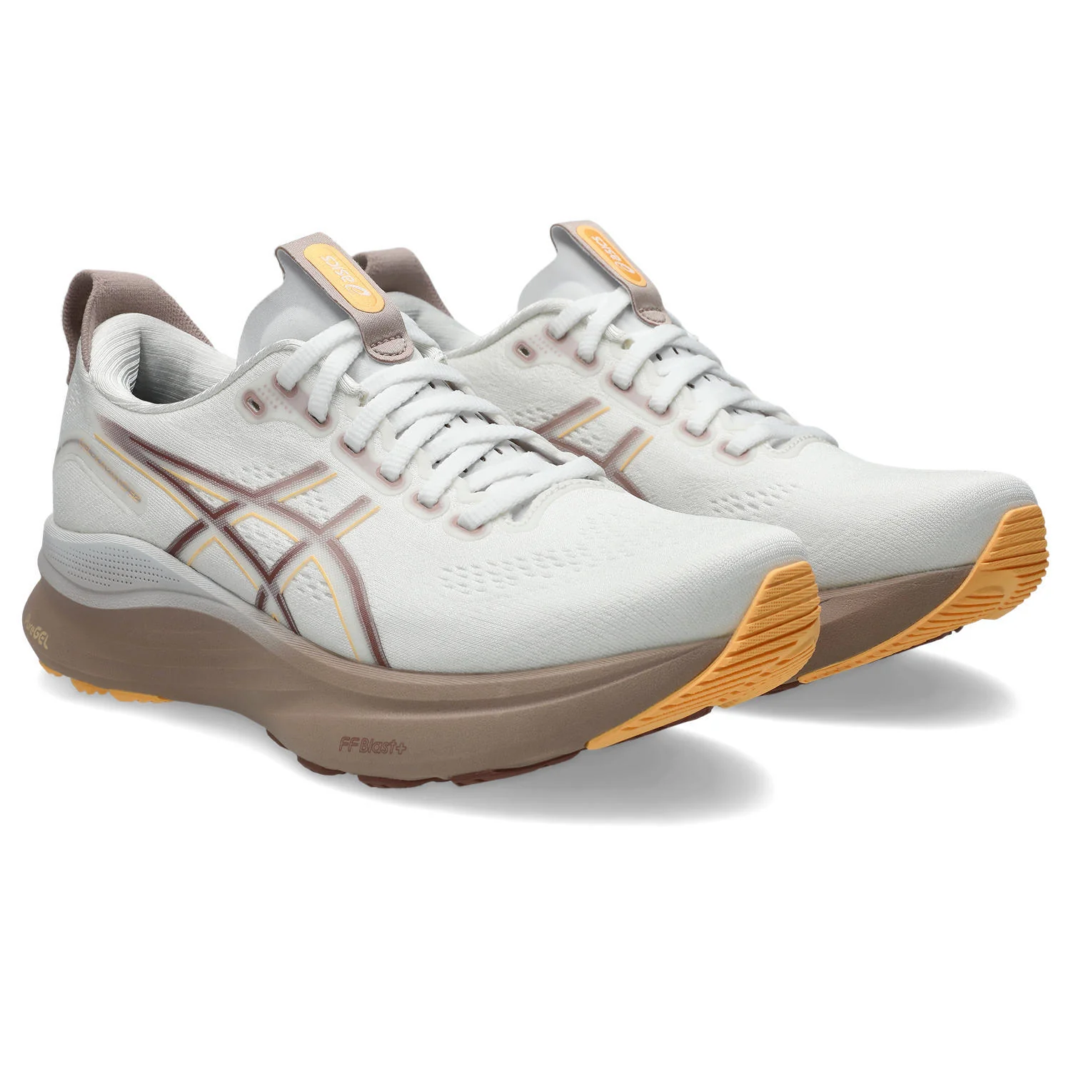 Asics Gel-Kayano 32 Women's Running Shoes - White/Orange Glow - Image 3