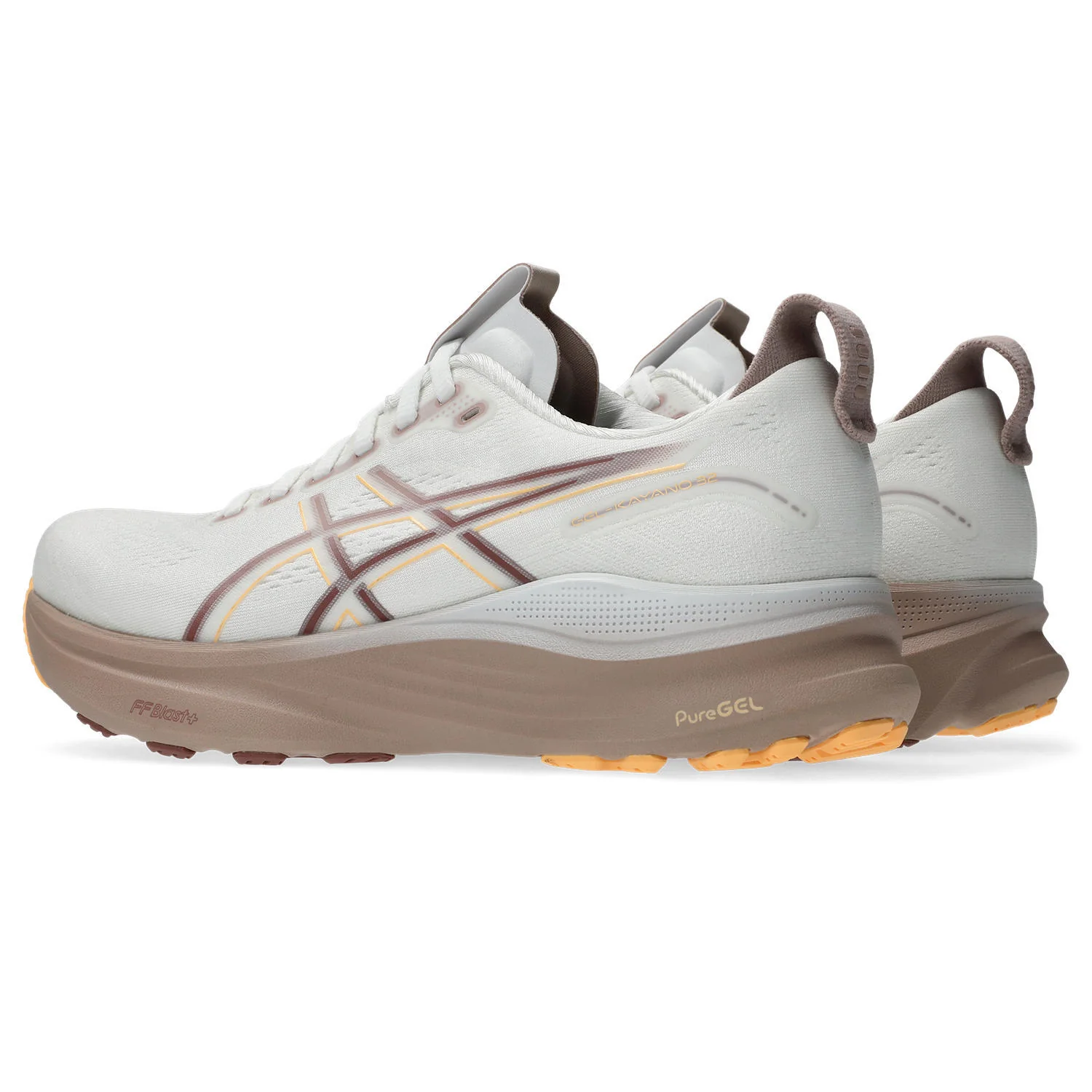 Asics Gel-Kayano 32 Women's Running Shoes - White/Orange Glow - Image 4
