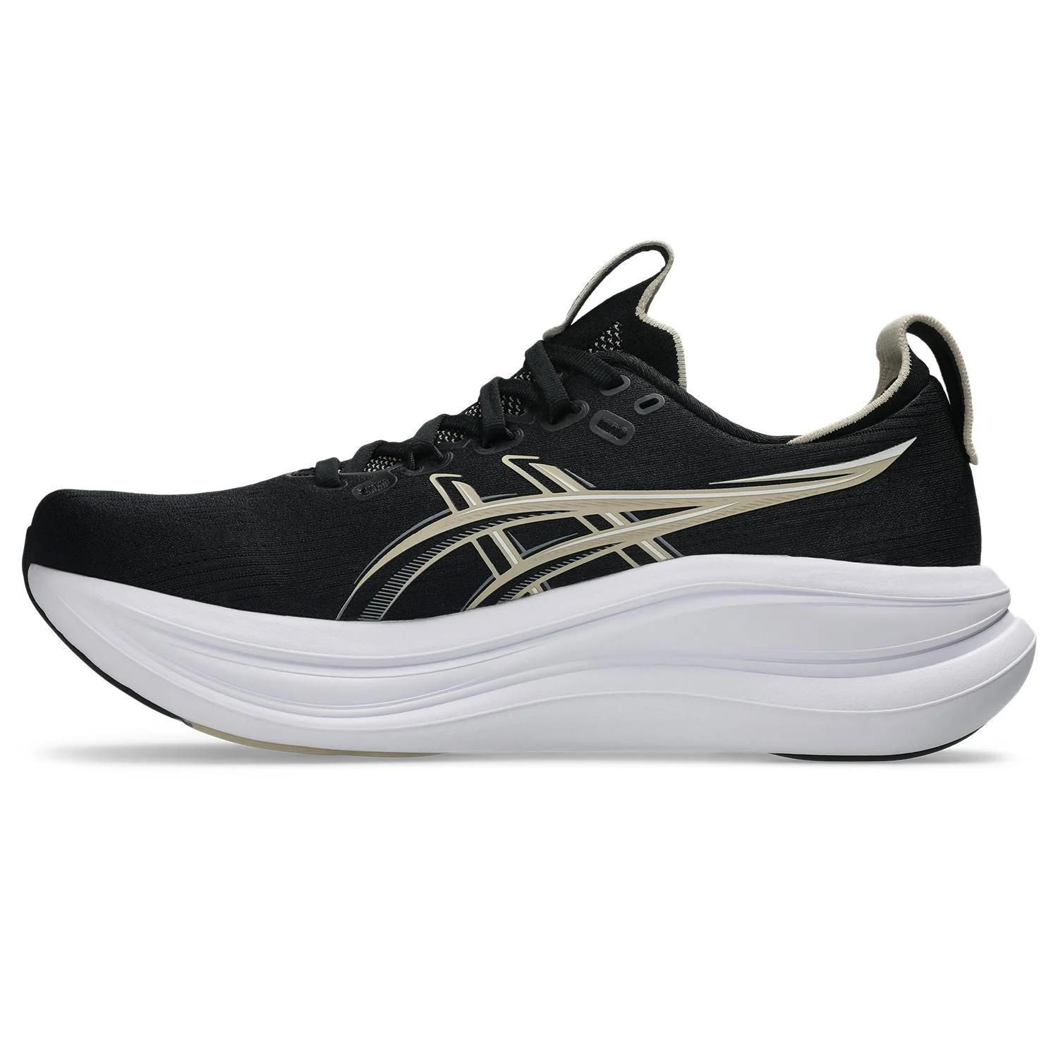 Asics Gel-Nimbus 28 Men's Running Shoes - Black/Feather Grey - Image 3