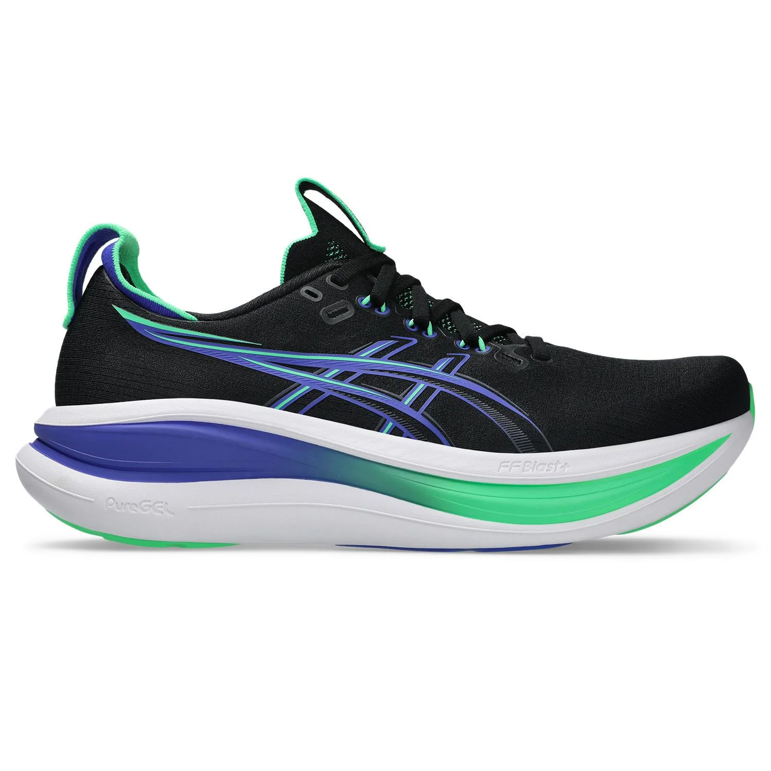 Asics Gel-Nimbus 28 Men's Running Shoes - Black/Feather Grey - Image 7