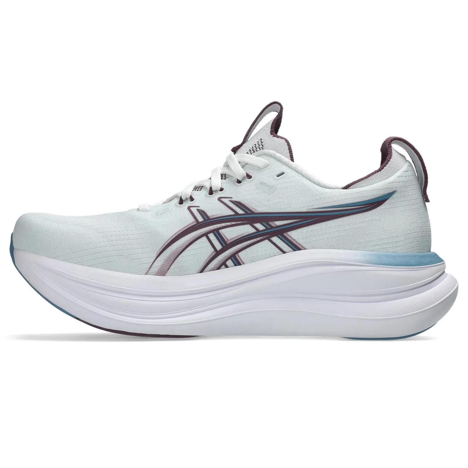 Asics Gel-Nimbus 28 Women's Running Shoes - Arctic/Velvet Purple - Image 3