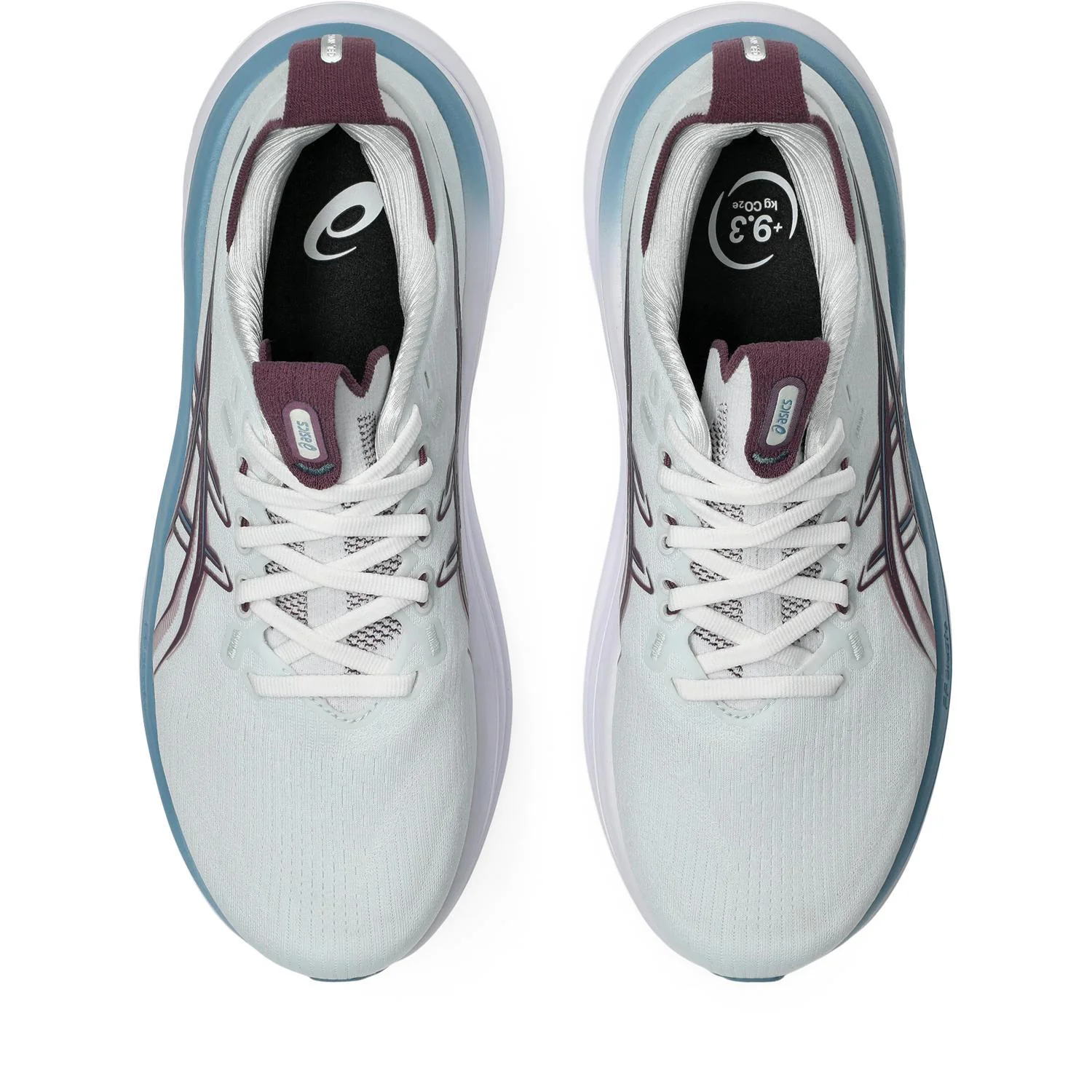 Asics Gel-Nimbus 28 Women's Running Shoes - Arctic/Velvet Purple - Image 5