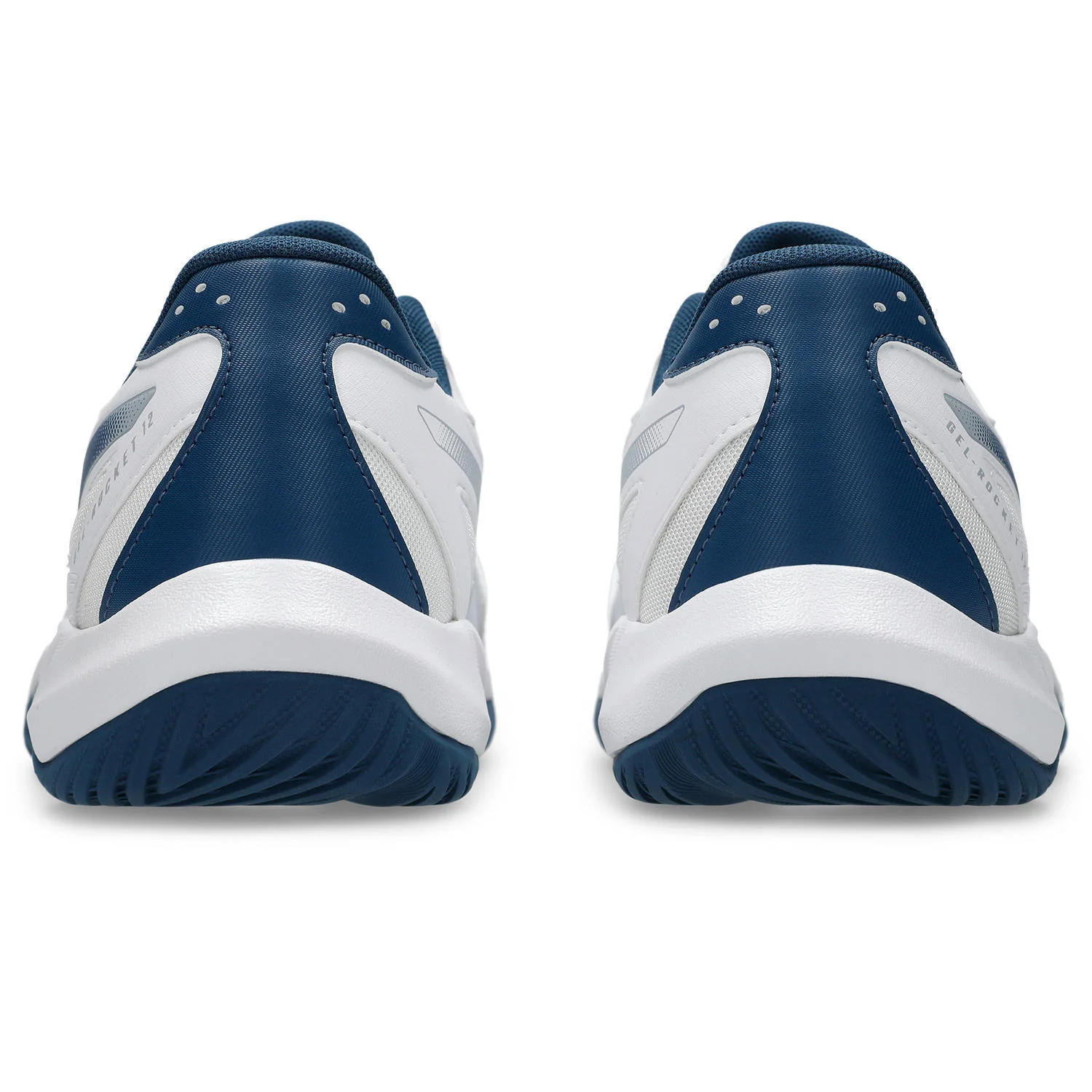 Asics Gel-Rocket 12 Men's Court Shoes - White/Mako Blue - Image 5
