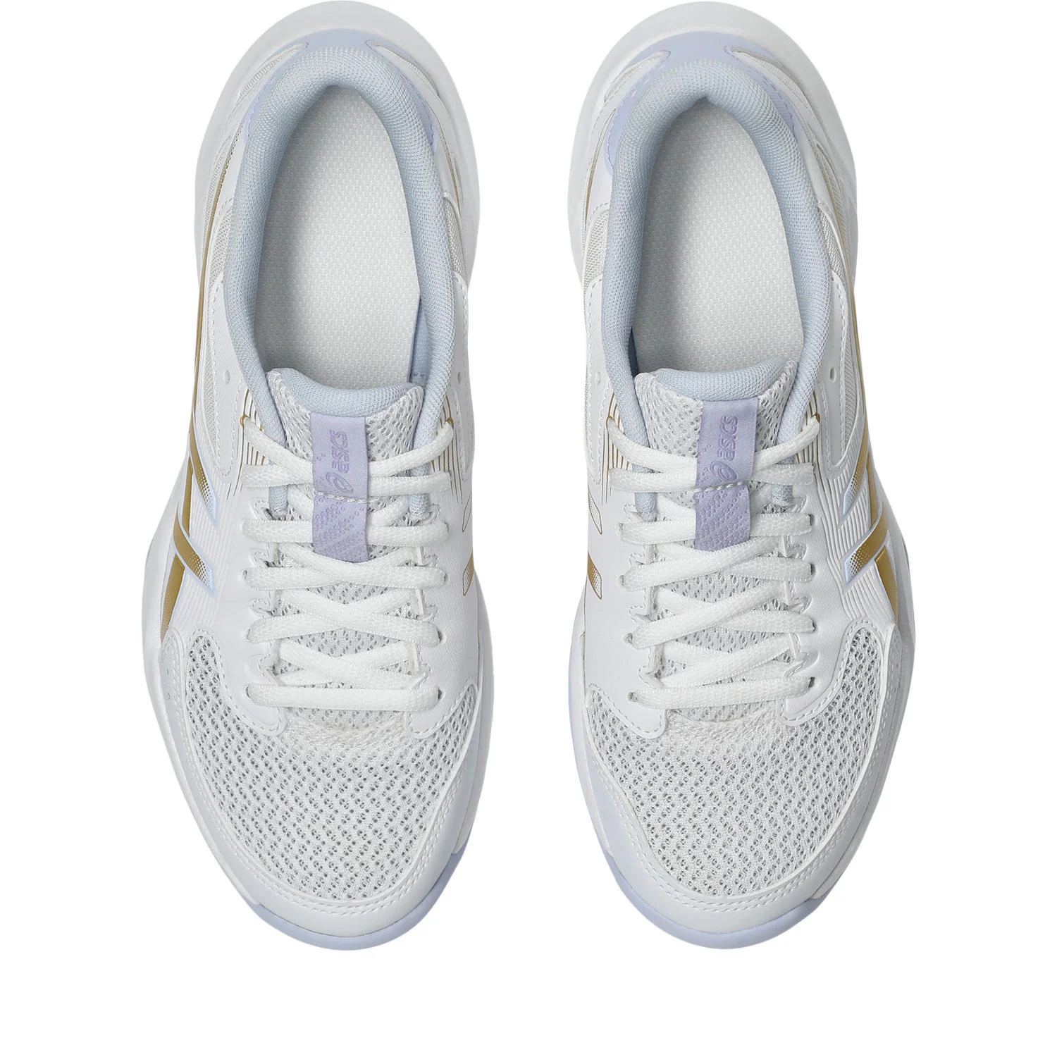 Asics Gel-Rocket 12 Women's Court Shoes - White/Champagne - Image 5