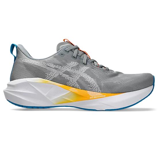 Asics Novablast 5 Men's Running Shoes - Gravel/White