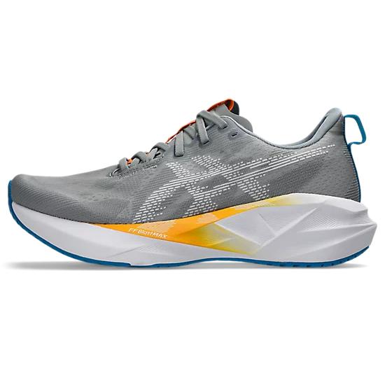 Asics Novablast 5 Men's Running Shoes - Gravel/White - Image 2
