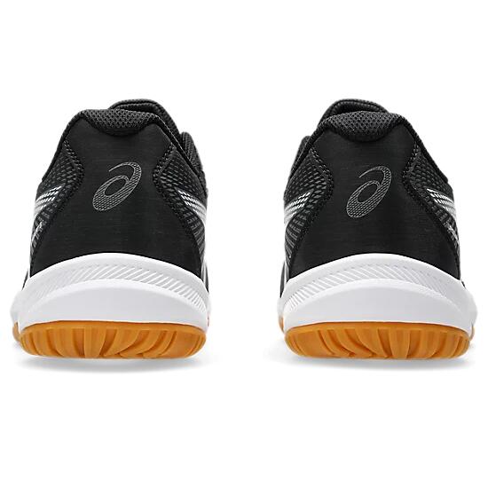 Asics Upcourt 6 Men's Court Shoes - Black/White - Image 5