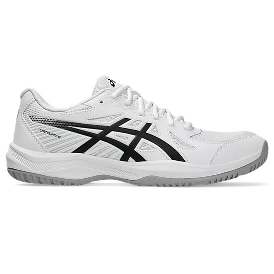 Asics Upcourt 6 Men's Court Shoes - White/Black