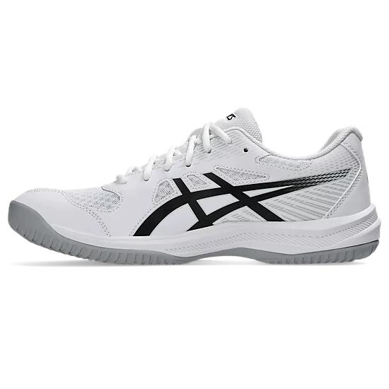 Asics Upcourt 6 Men's Court Shoes - White/Black - Image 2