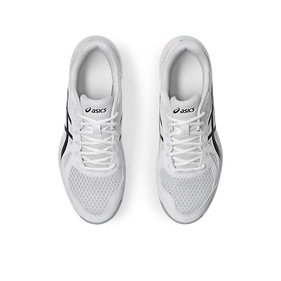 Asics Upcourt 6 Men's Court Shoes - White/Black - Image 6
