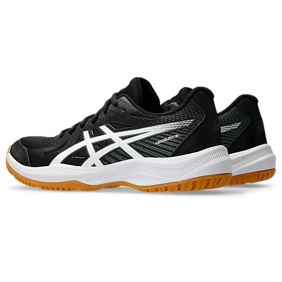 Asics Upcourt 6 Women's Court Shoes - Black/White - Image 4
