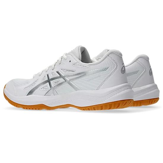 Asics Upcourt 6 Women's Court Shoes - White/Pure Silver - Image 4