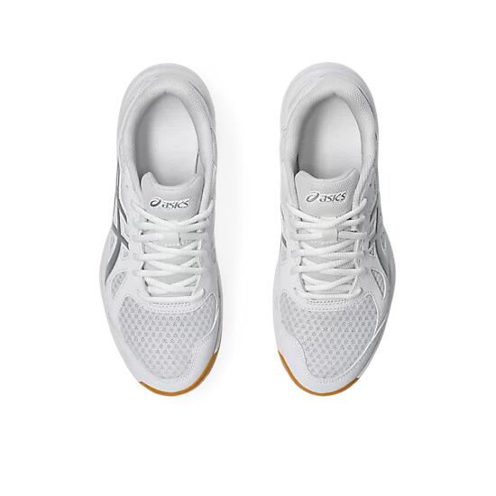 Asics Upcourt 6 Women's Court Shoes - White/Pure Silver - Image 6