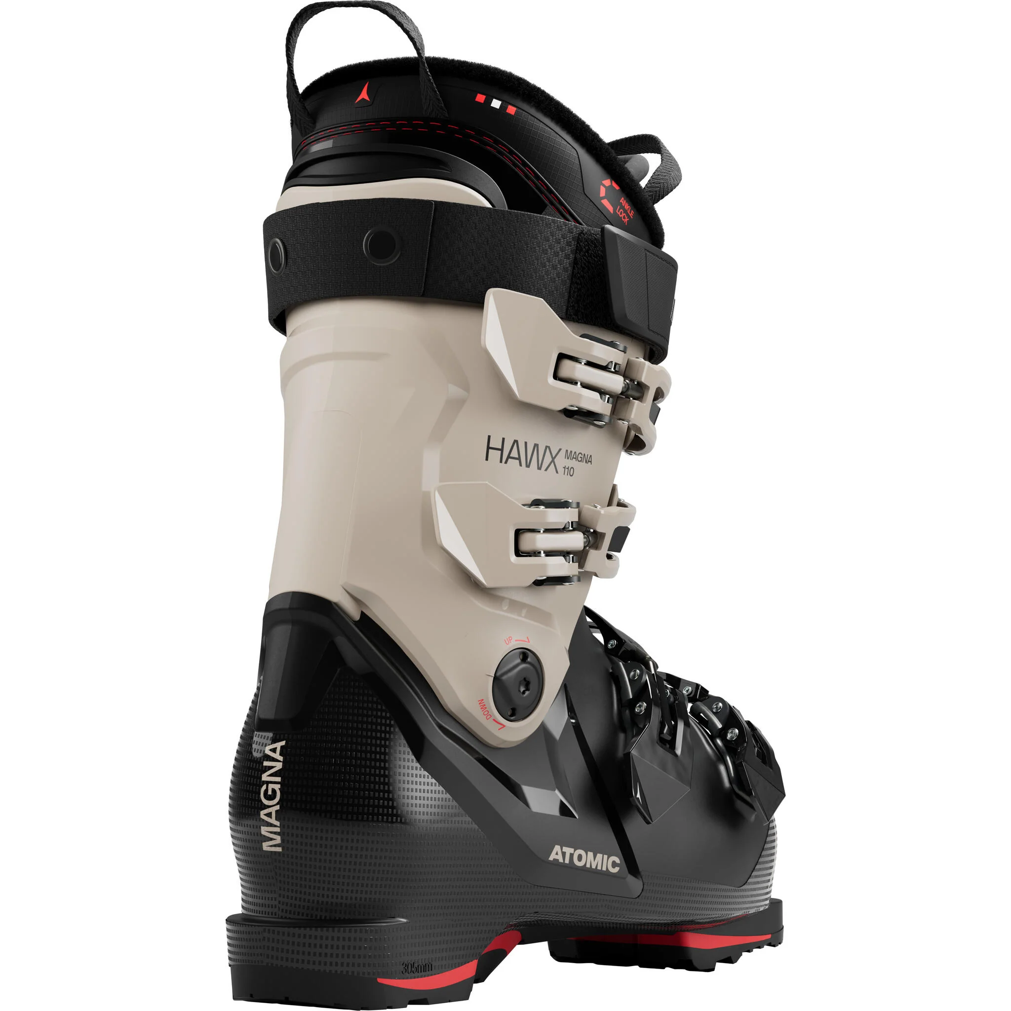 Atomic Hawx Magna 110 Alpine Ski Boots (2026) - Black/Cement/Red - Image 3