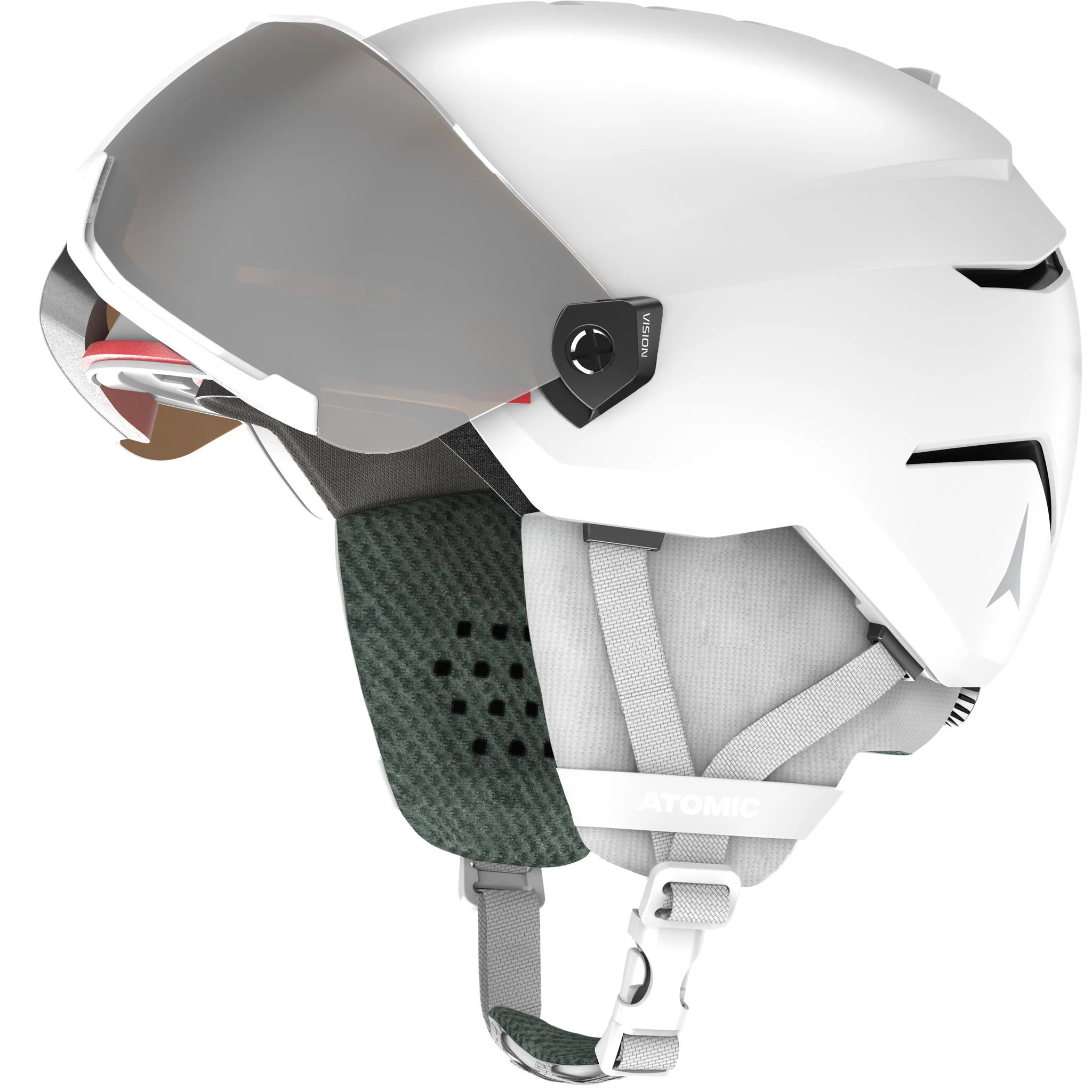 Atomic Savor Visor Junior Alpine Ski Helmet - White - Image 2