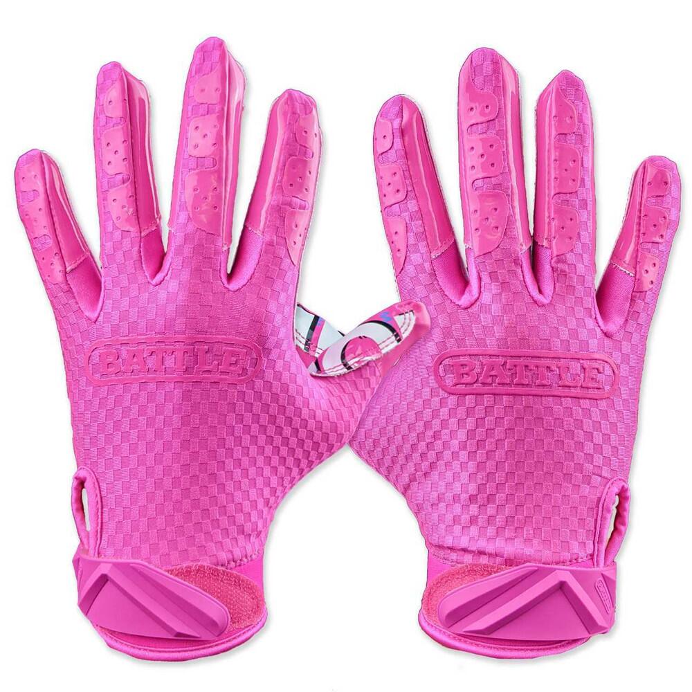 Battle Sports Money Man 2.0 Adult Receiver Football Gloves - Pink - Image 3