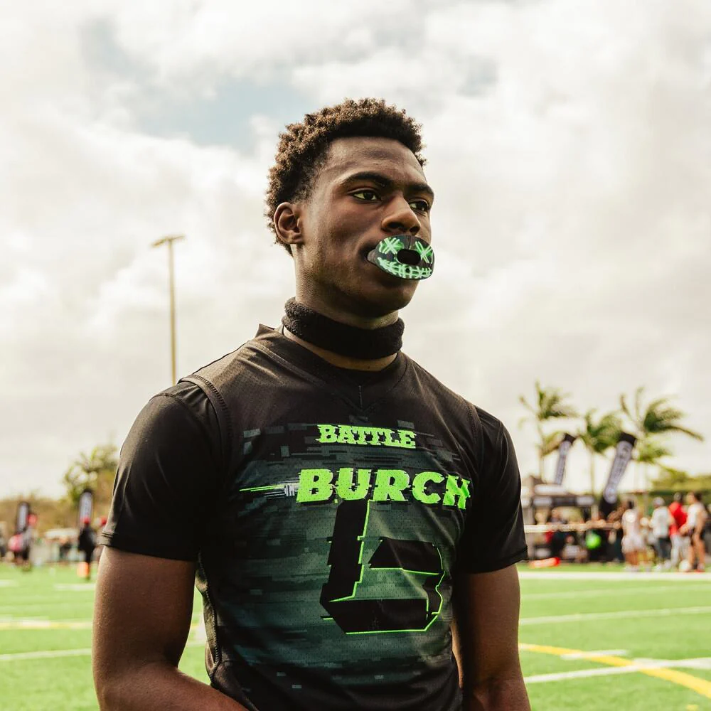 Battle Sports Nightmare 2.0 Oxygen Football Mouthguard - Neon Green - Image 2