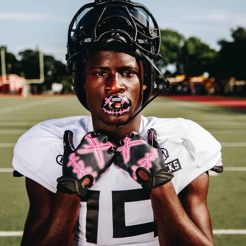 Battle Sports Nightmare Oxygen Football Mouthguard - Pink - Image 4