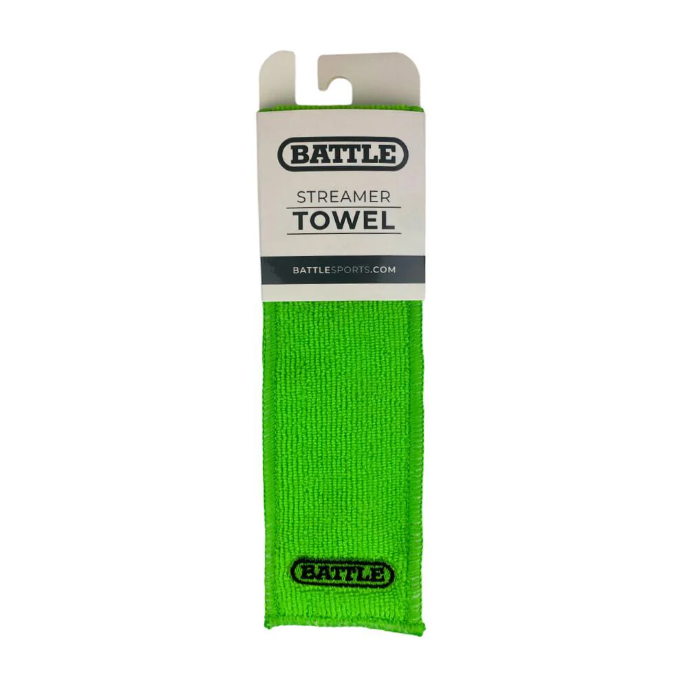 Battle Sports Streamer Football Towel - Neon Green - Image 2