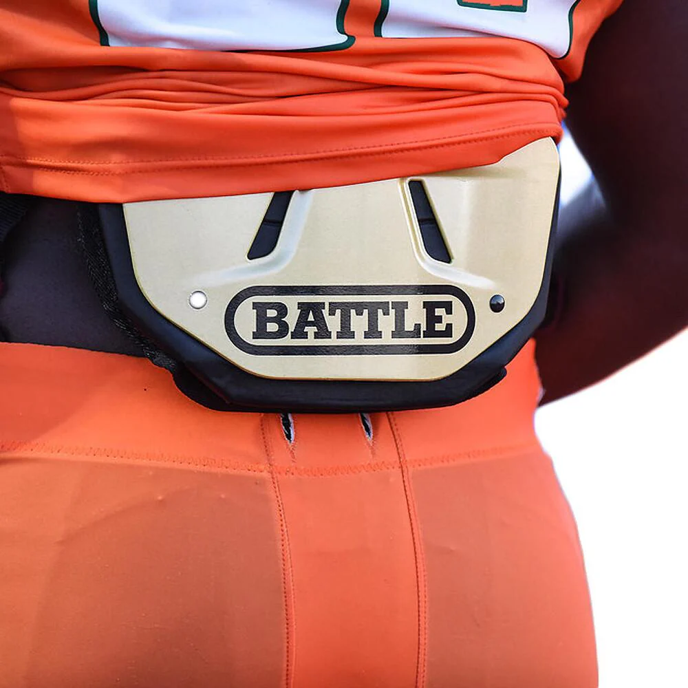 Battle Sports Youth Football Back Plate - Copper - Image 3