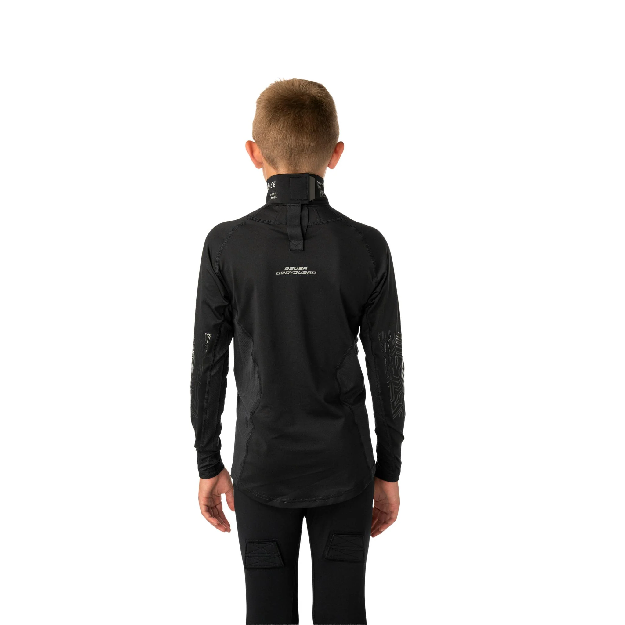Bauer Bodyguard Neck Protect Youth Base Layer Shirt - Image 2