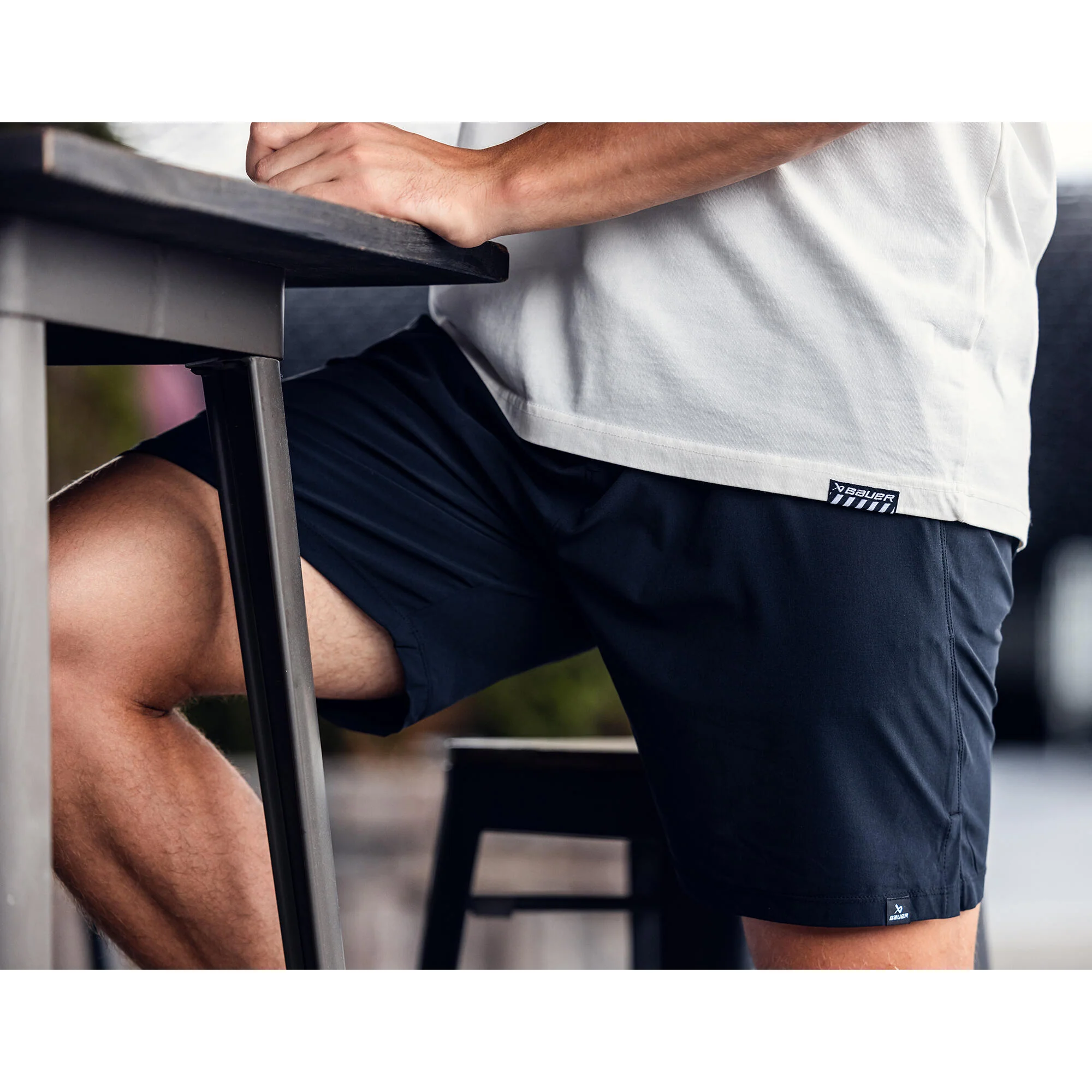 Bauer FLC Core Train Senior Shorts - Black - Image 2