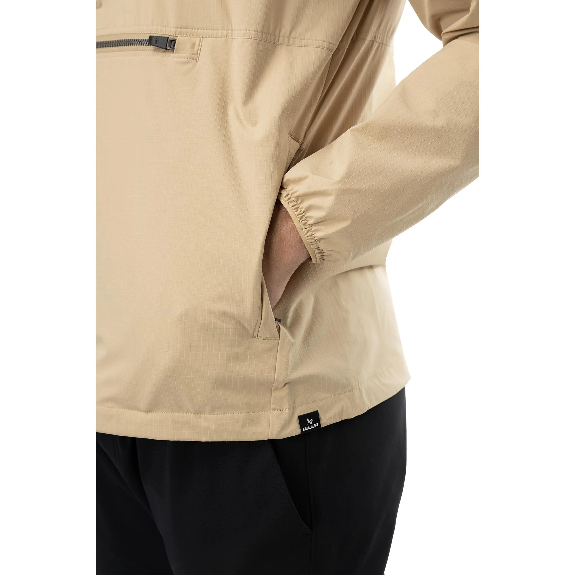 Bauer FLC Ripstop Runshell Senior Jacket - Tan - Image 2