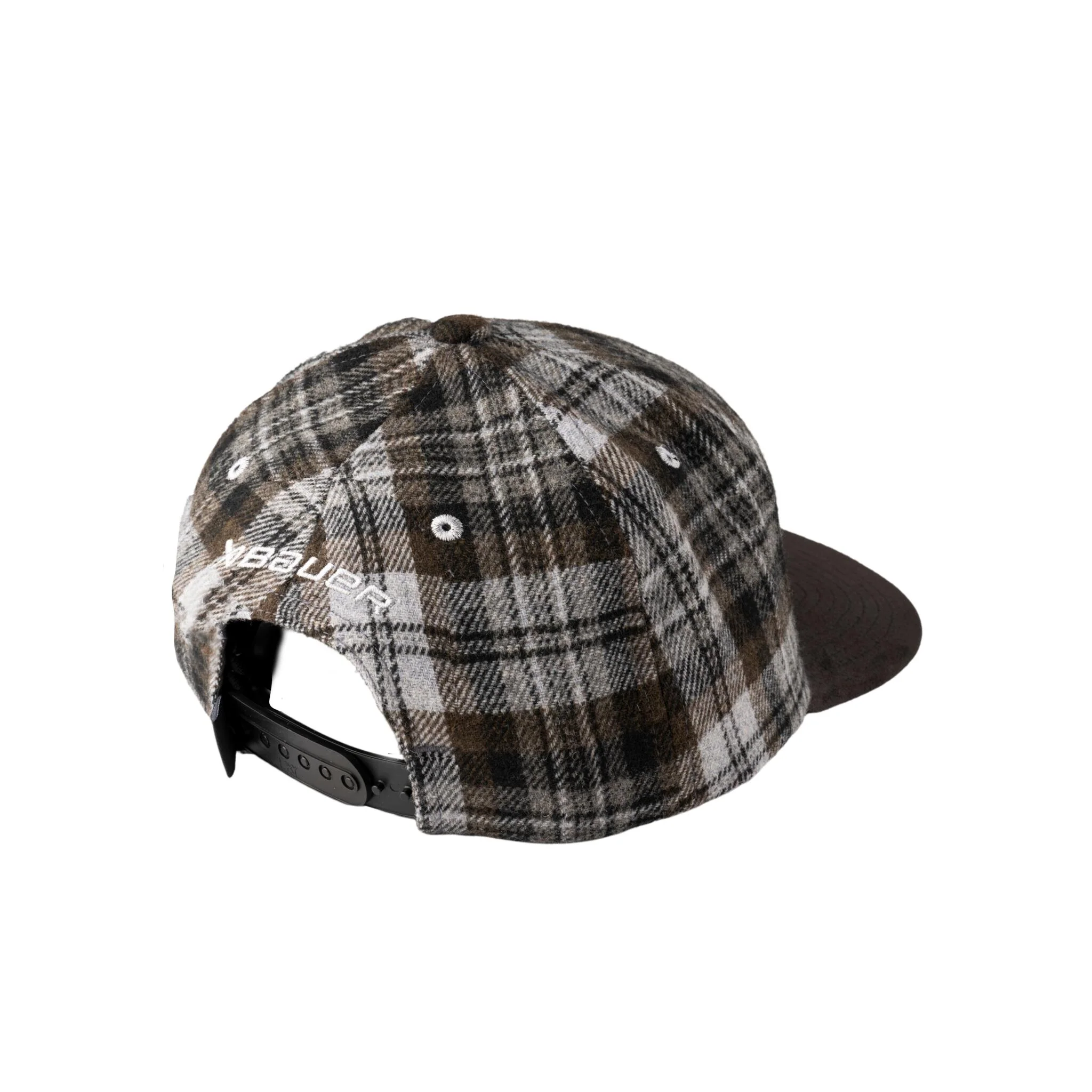 Bauer Plaid Snapback Hat - Image 2