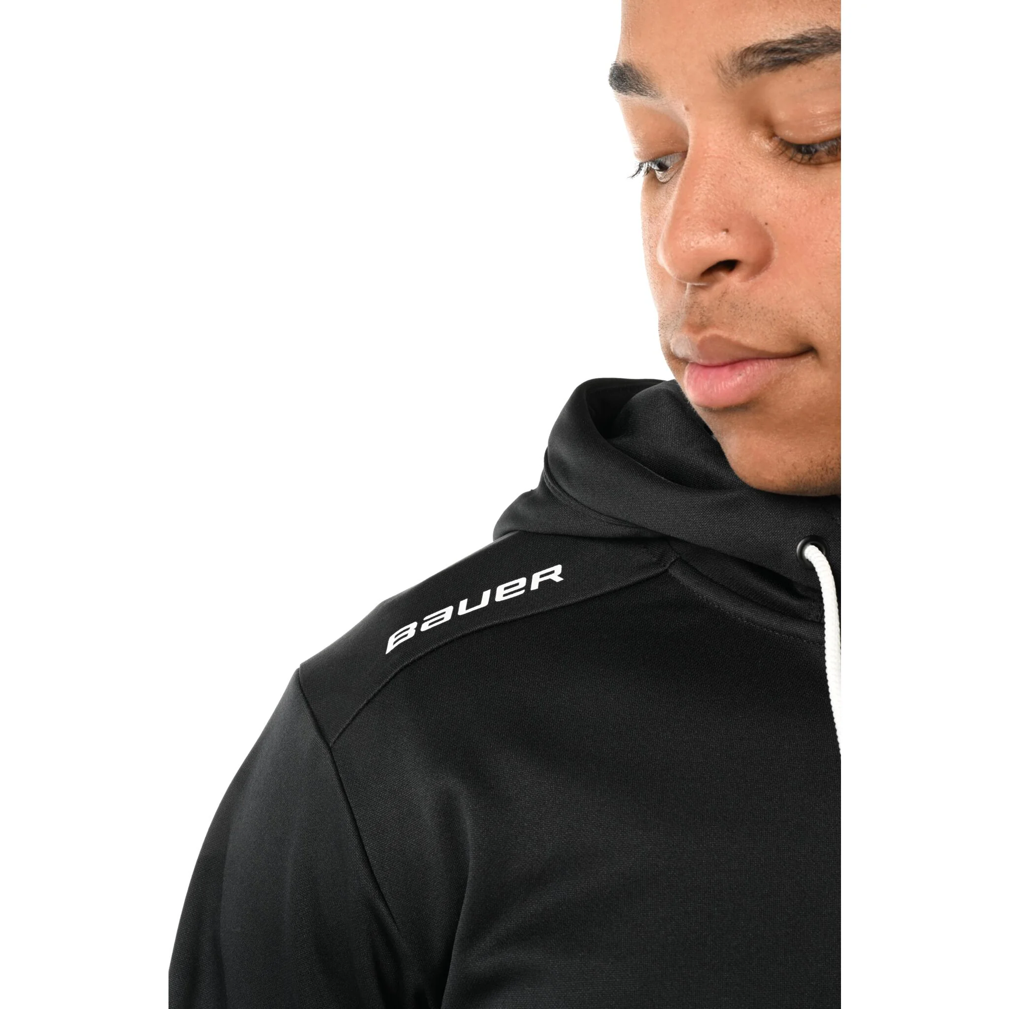 Bauer Team Fleece Zip Senior Hoodie - Black - Image 6