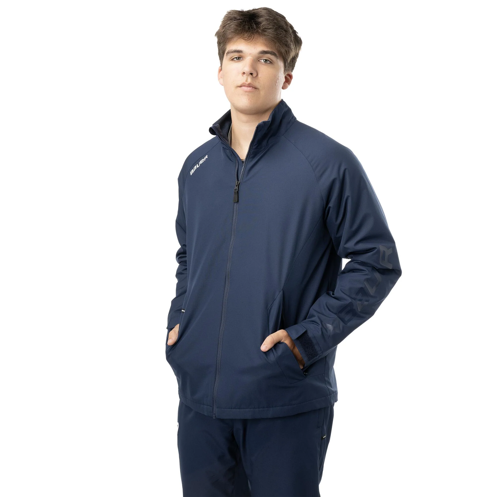 Bauer Team Midweight Senior Jacket -Navy - Image 2