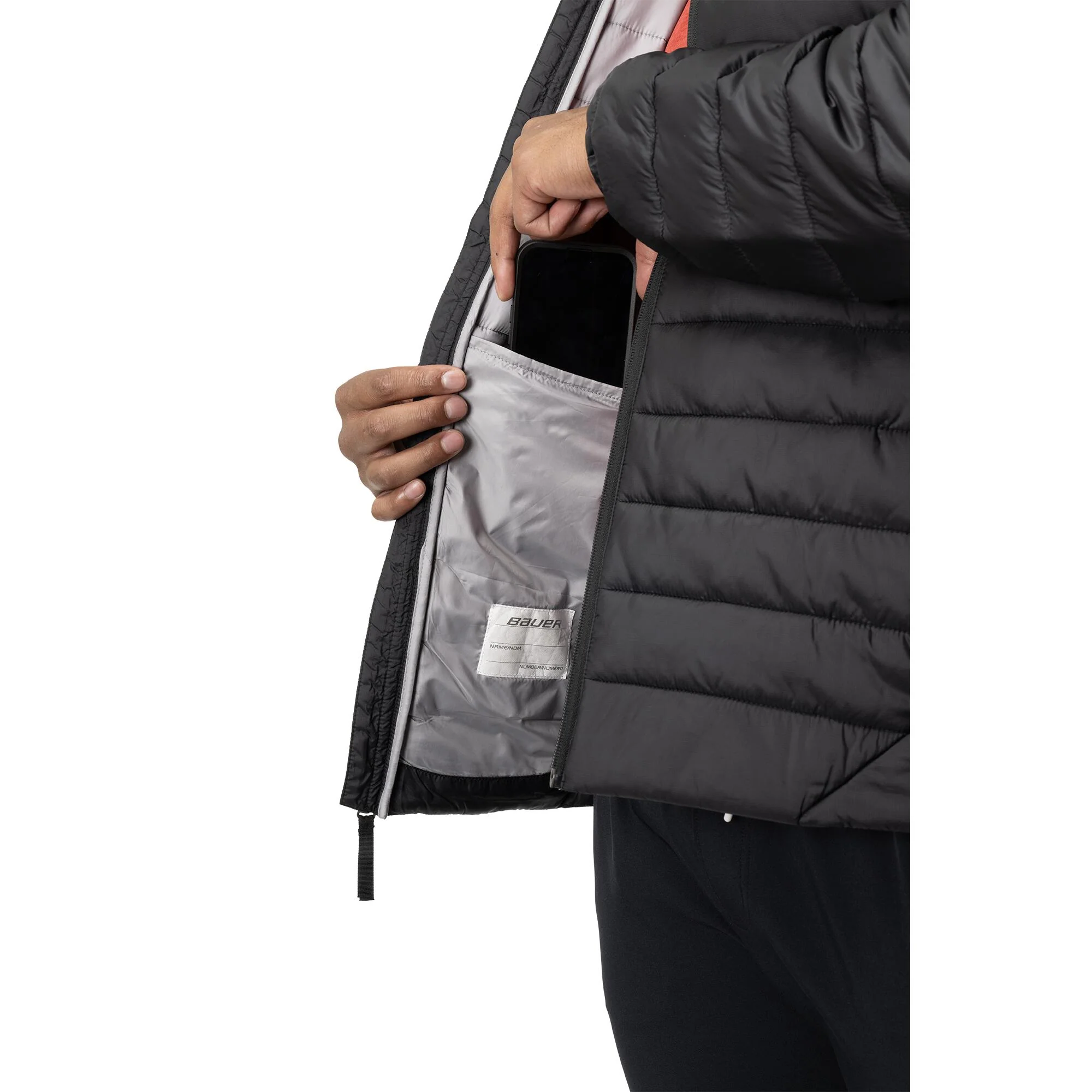 Bauer Team Senior Puffer Jacket - Black - Image 3