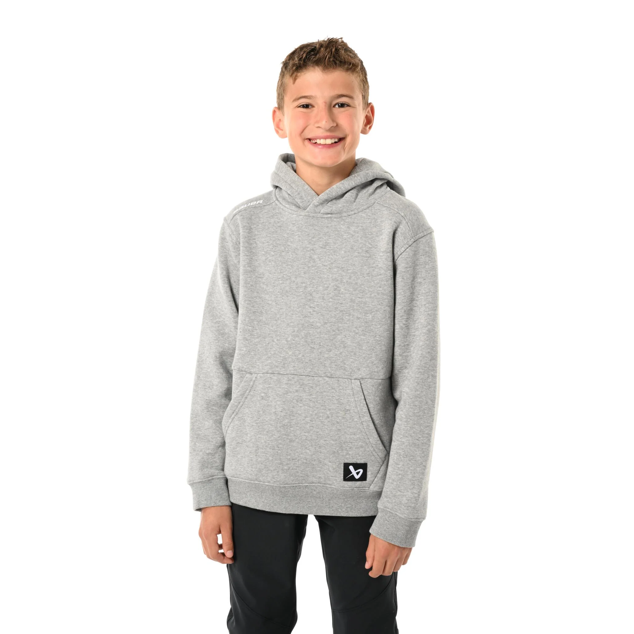 Bauer Ultimate Youth Team Hoodie - Heather Grey - Image 3