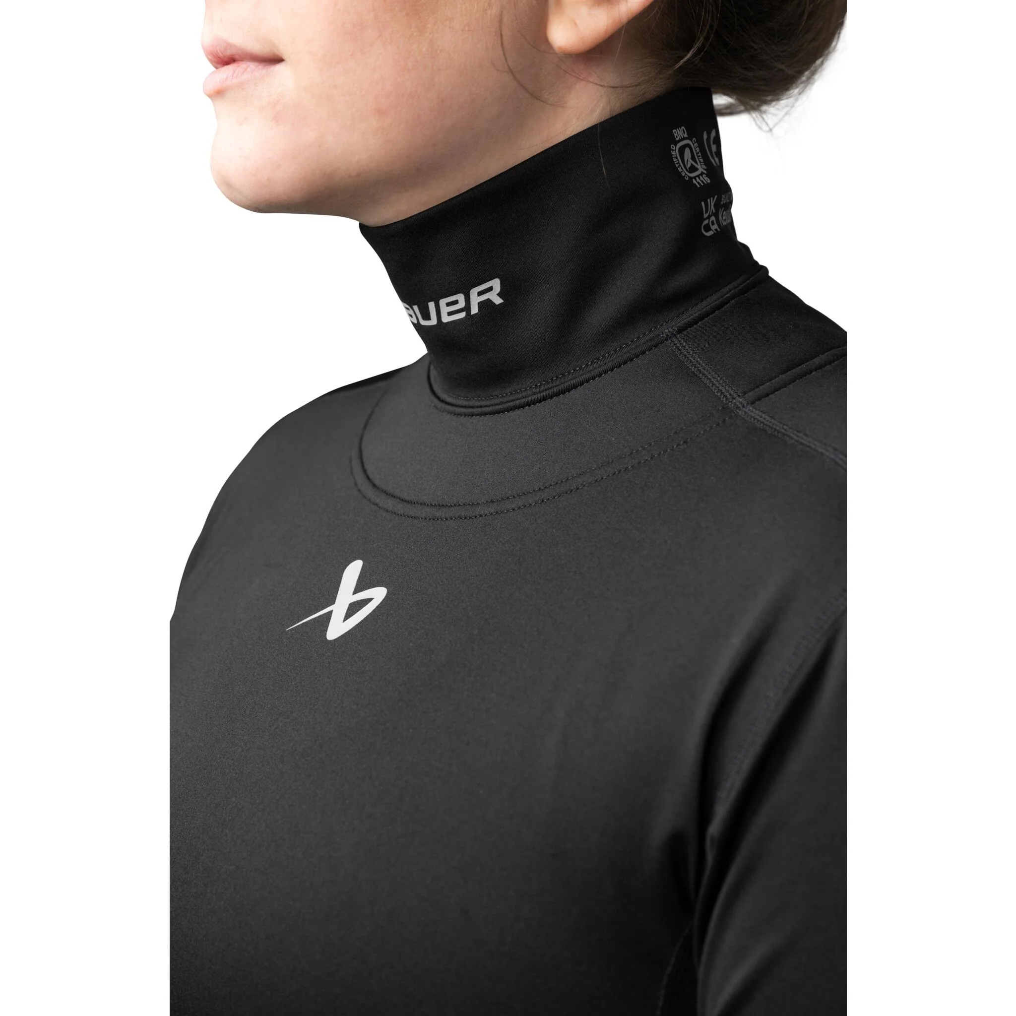Bauer Women's Baselayer Neck Protector - Black - Image 3