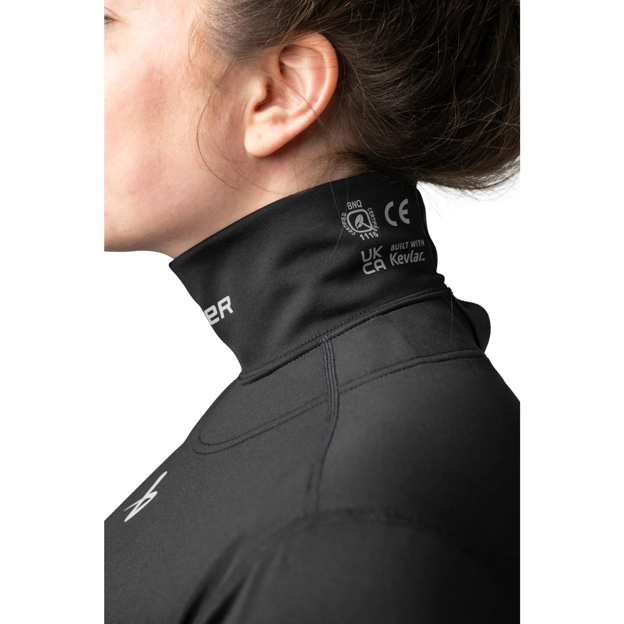 Bauer Women's Baselayer Neck Protector - Black - Image 4