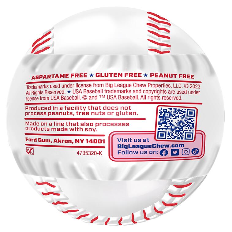 Big League Chew Baseball With Gumballs - Image 2