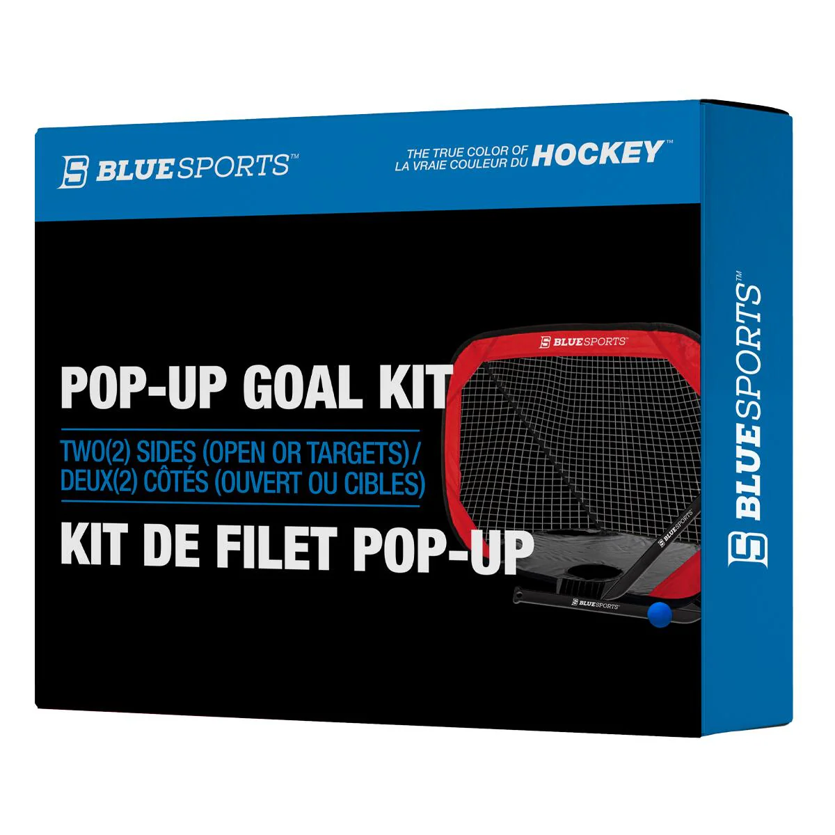 Blue Sports Mini Pop-Up Goal With Target - Image 2