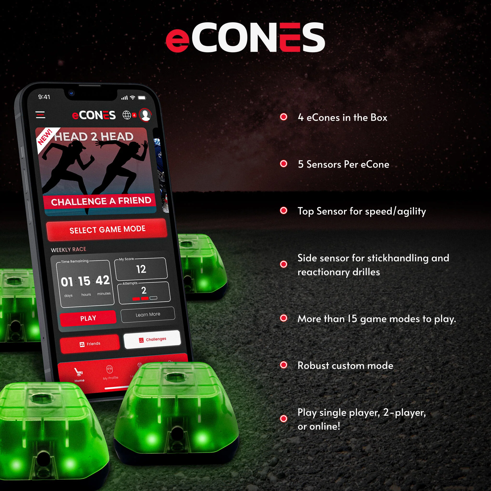 Bolt Sports Co. eCONES Electronic Pylons Agility Trainer - Image 3