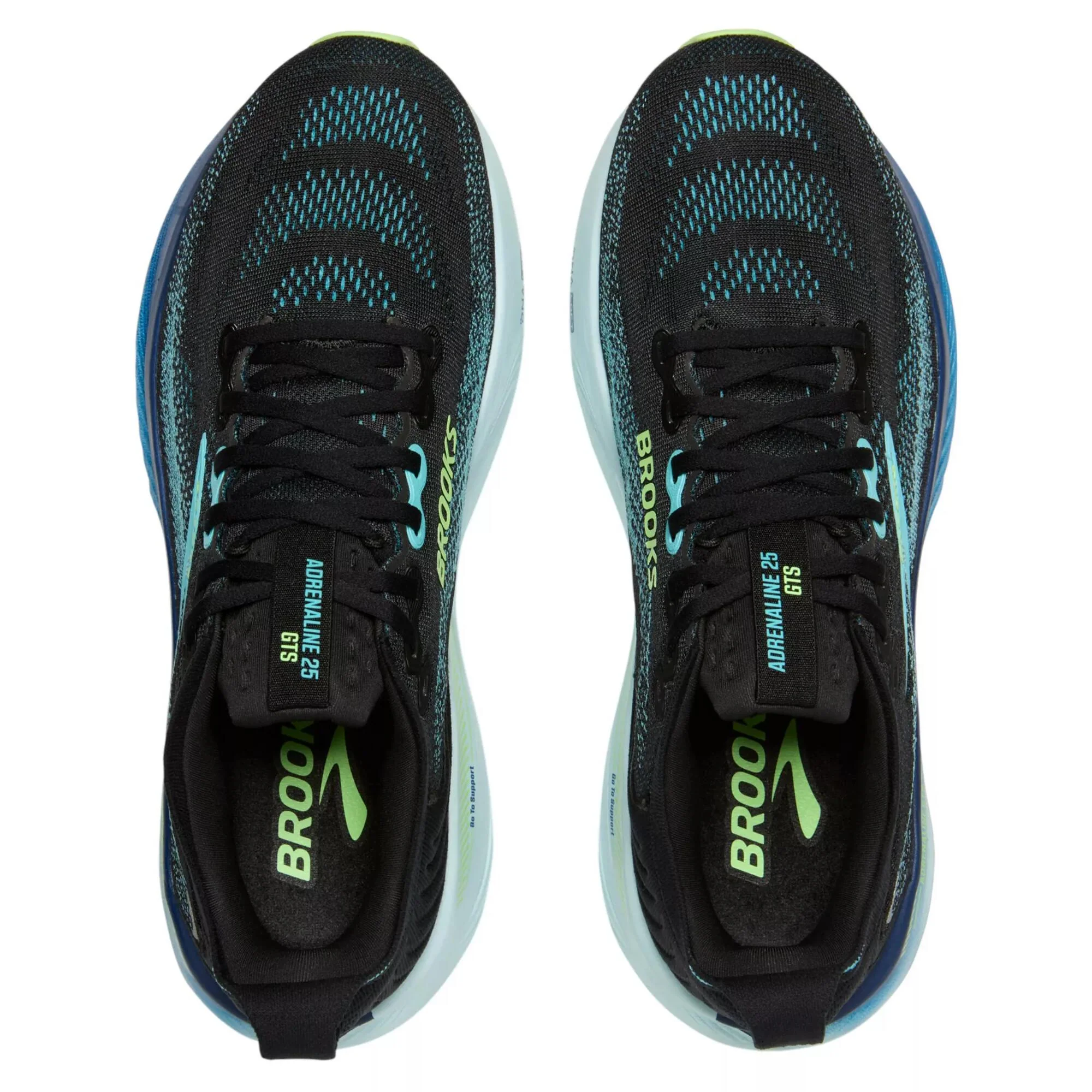 Brooks Adrenaline GTS 25 Men's Running Shoes - Black/Ipanema/Mint - Image 6