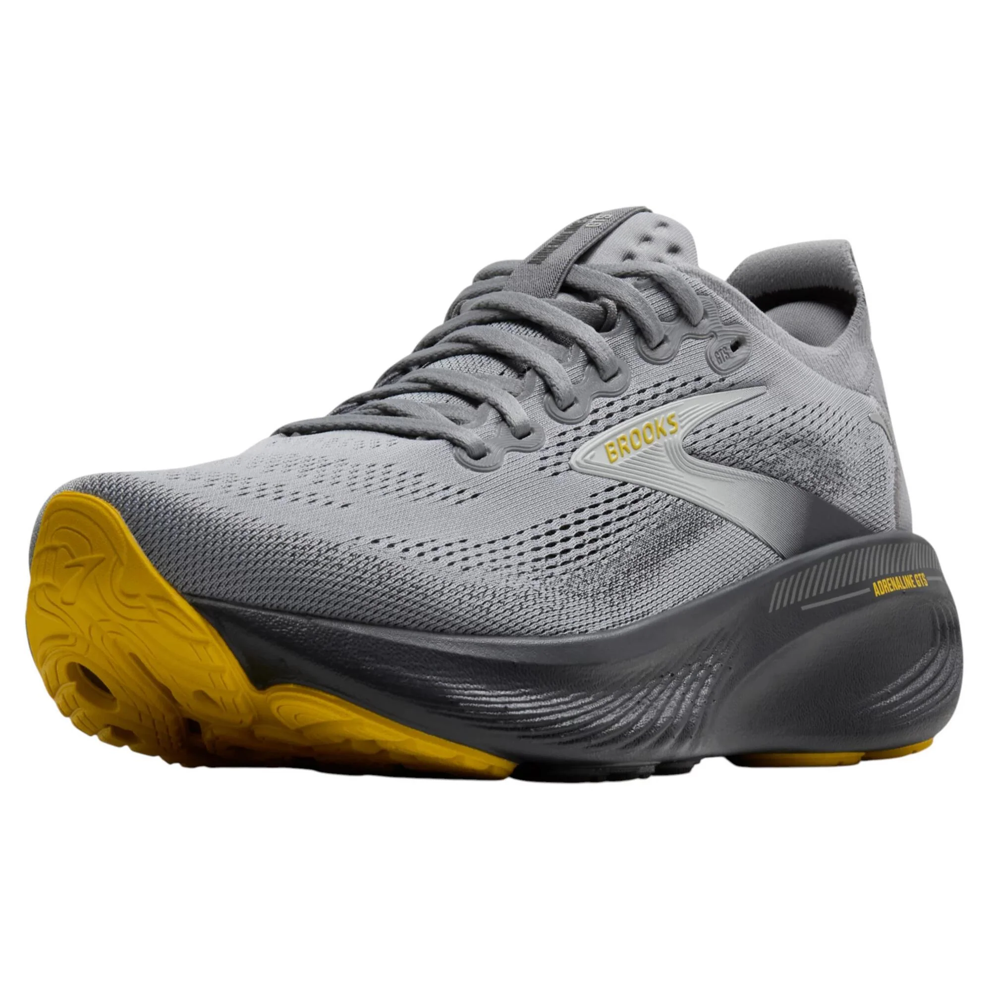 Brooks Adrenaline GTS 25 Men's Running Shoes - Grey/Ebony/Jasmin - Image 3
