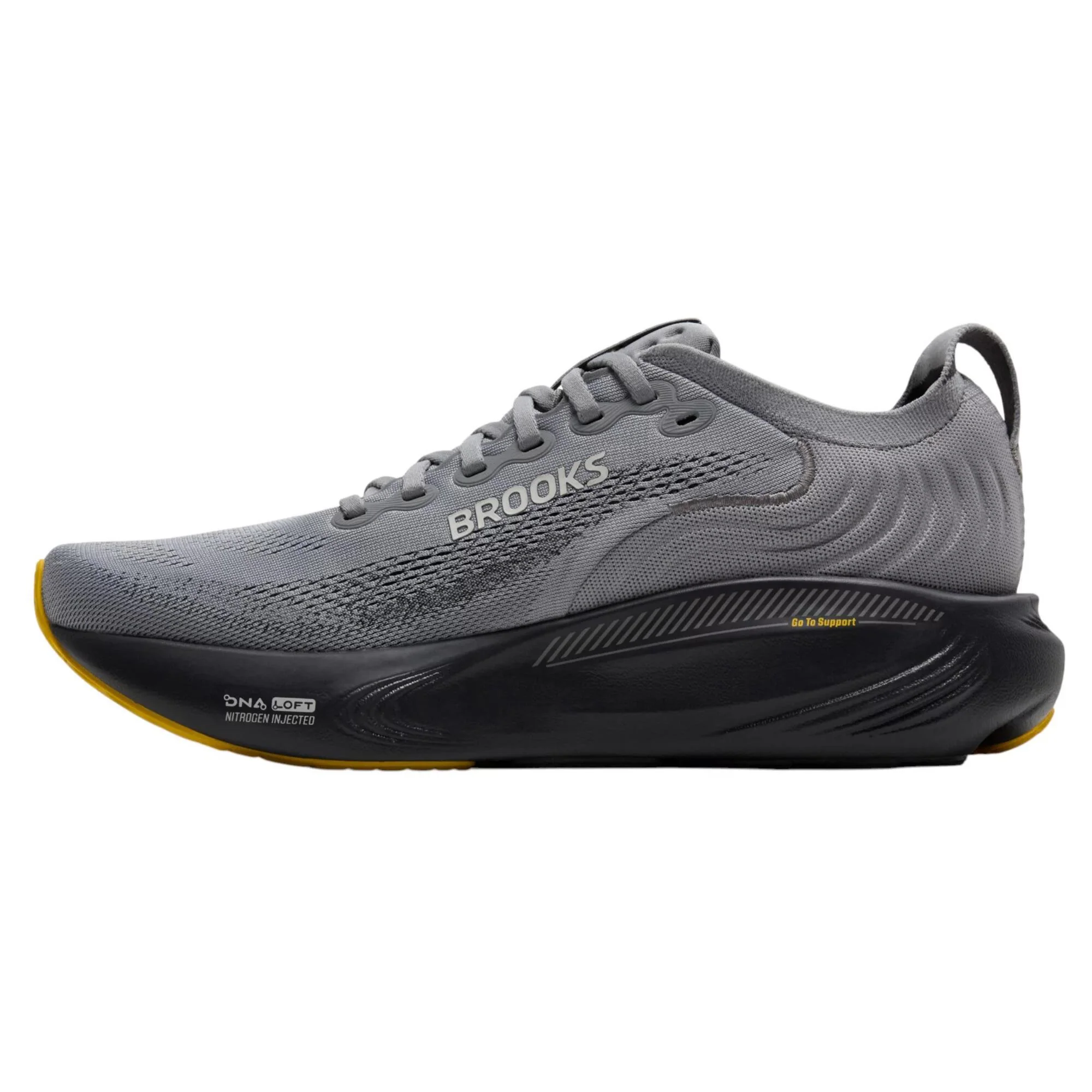 Brooks Adrenaline GTS 25 Men's Running Shoes - Grey/Ebony/Jasmin - Image 4