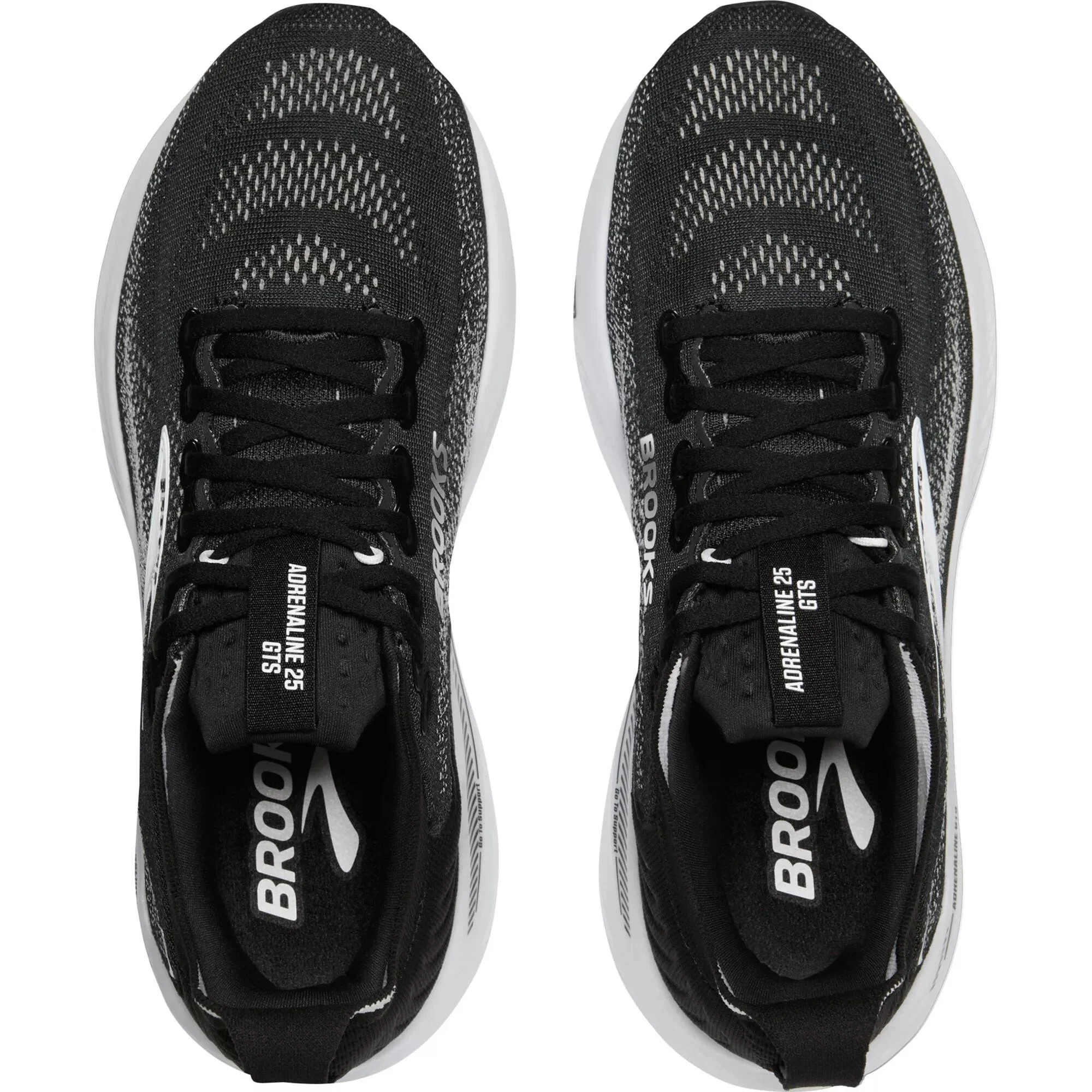 Brooks Adrenaline GTS 25 Women's Running Shoes - Black/Grey/White - Image 7