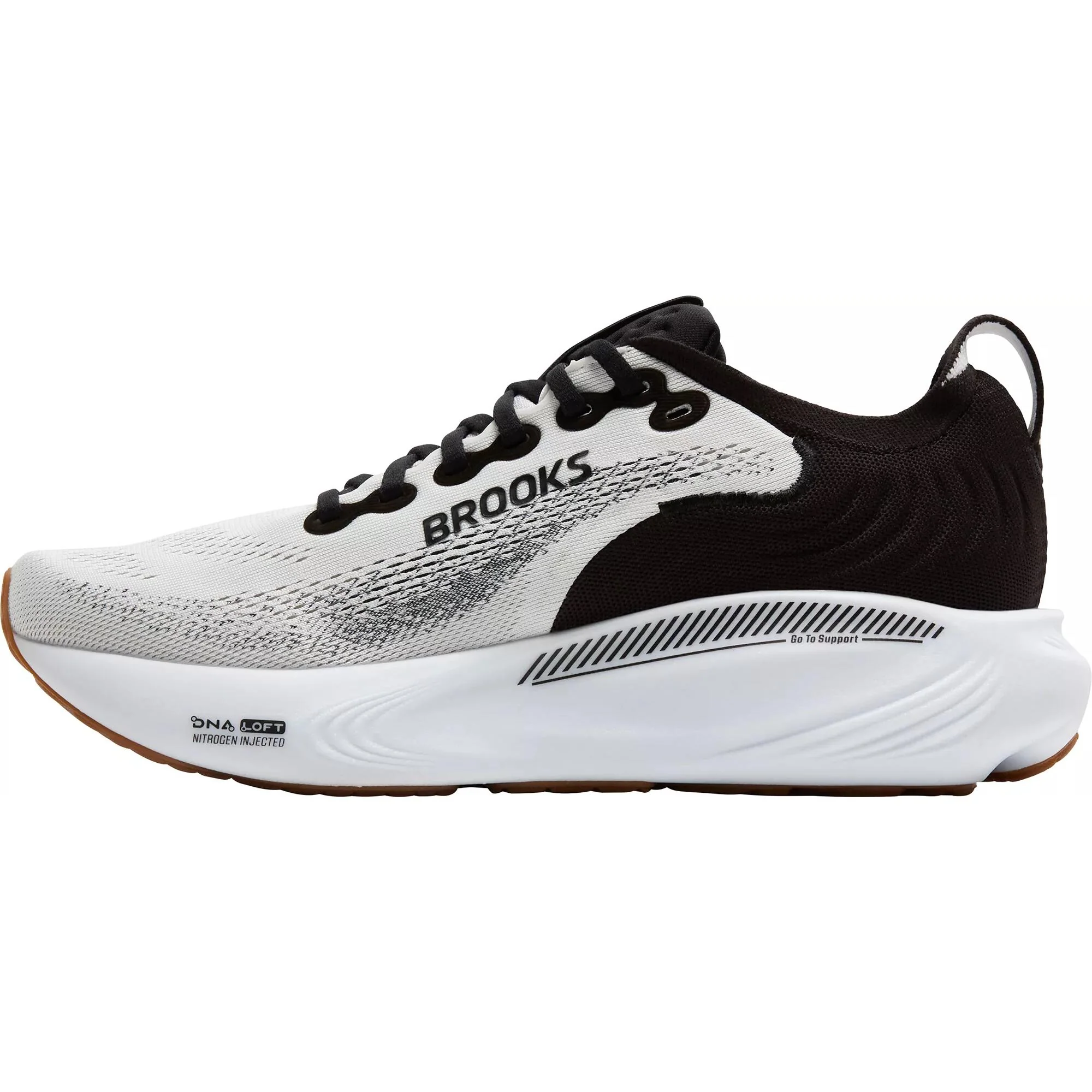 Brooks Adrenaline GTS 25 Women's Running Shoes - White/Black/White - Image 4