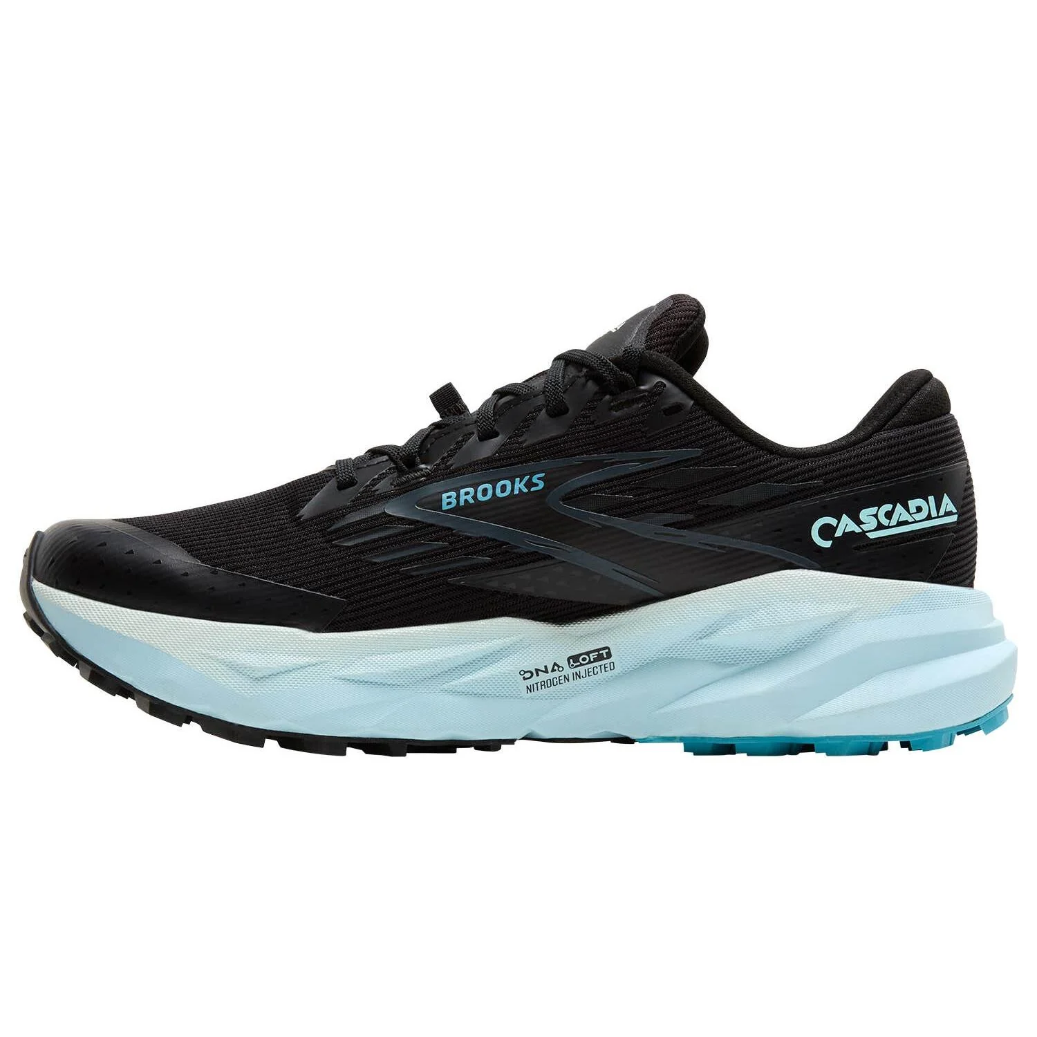 Brooks Cascadia 19 GTX Women's Running Shoes - Black/Ebony - Image 2