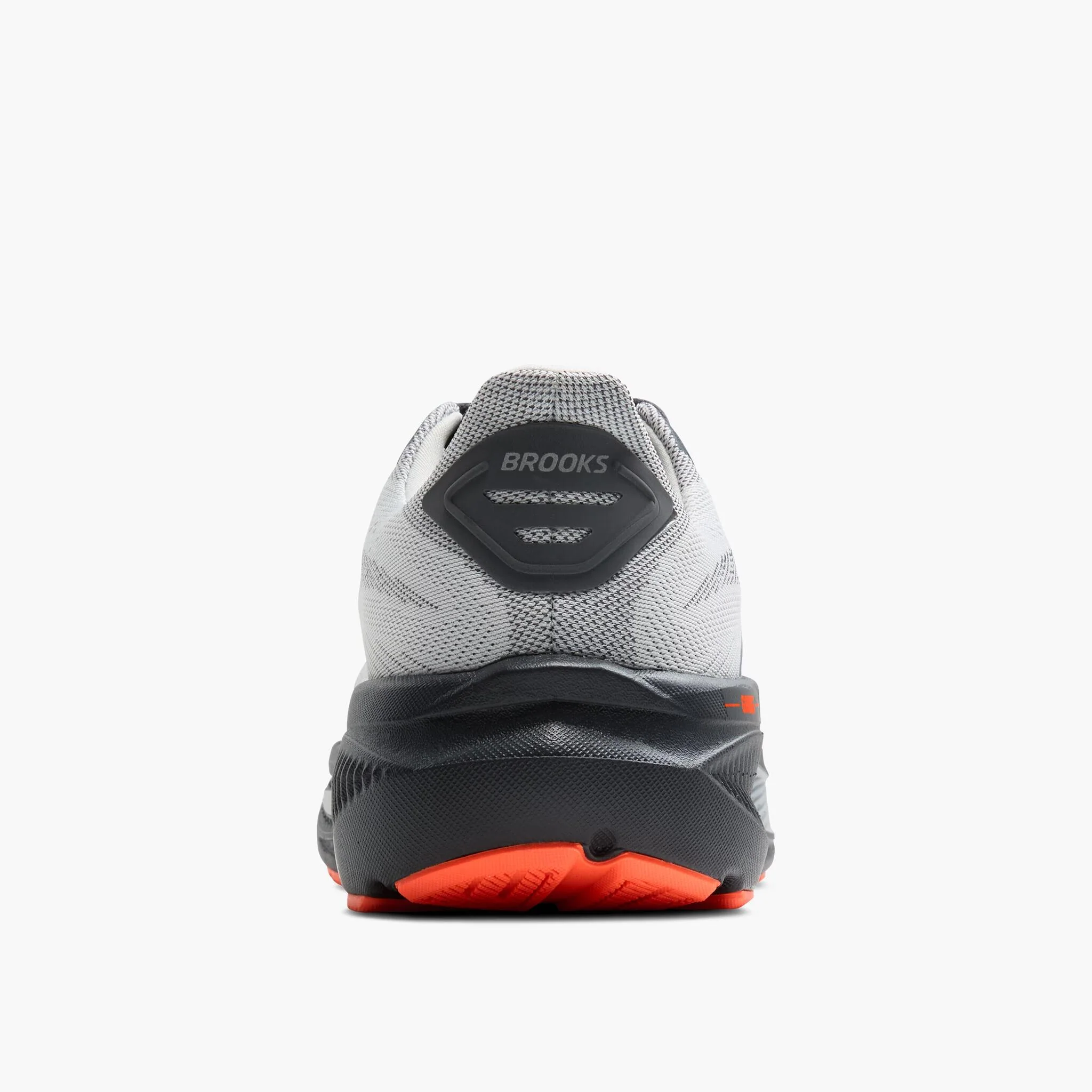 Brooks Ghost 17 Men's Running Shoes - Oyster/Orange/Ebony - Image 5