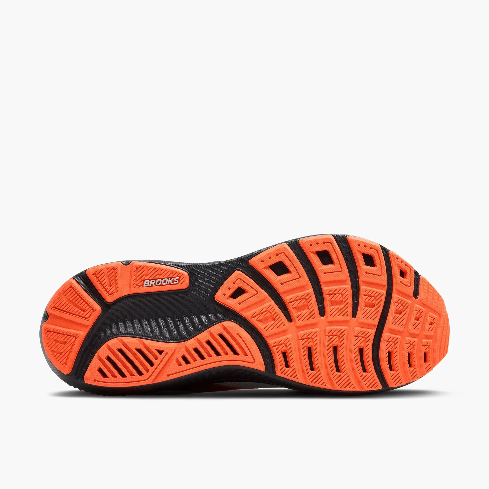 Brooks Ghost 17 Men's Running Shoes - Oyster/Orange/Ebony - Image 6