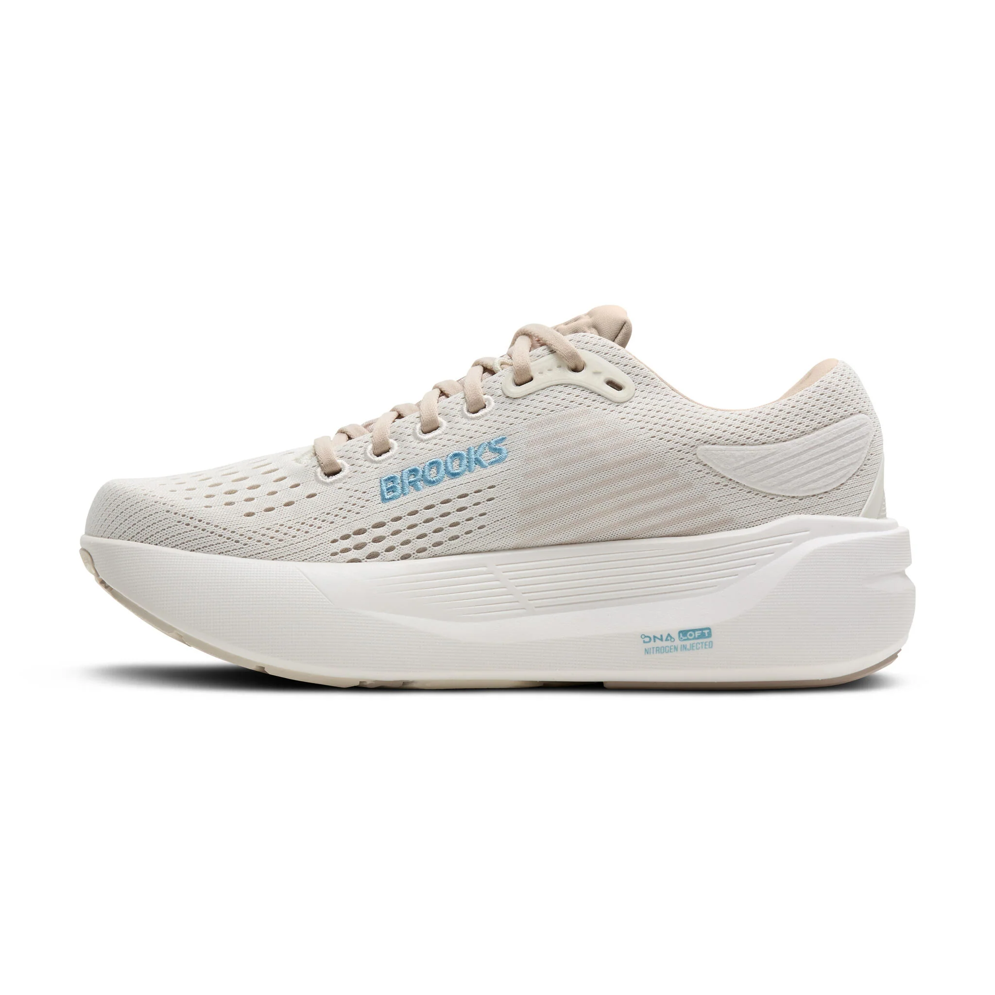 Brooks Ghost Max 3 Women's Running Shoes - Coconut/Grey/Blue - Image 3